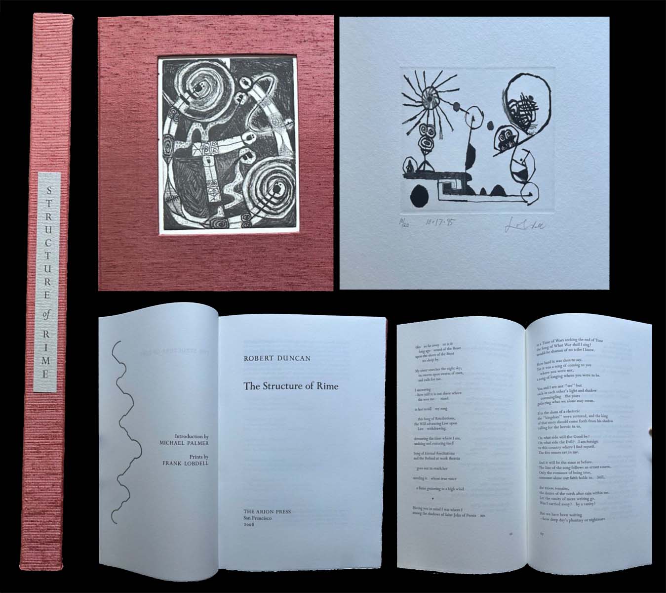 Image for The Structure of Rime by Robert Duncan; Introduction by Michael Palmer; Etchings by Frank Lobdell The Structure of Rime by Robert Duncan; Introduction by Michael Palmer; Etchings by Frank Lobdell